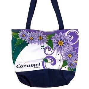 Cozumel Tote Bag Tote Canvas Tote‎ Beach Bag Cozumel, Mexico NWOT